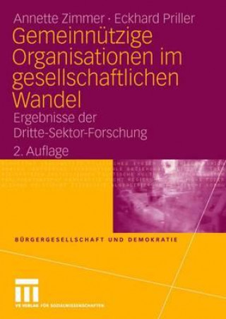 Könyv Gemeinnutzige Organisationen Im Gesellschaftlichen Wandel Eckhard Priller