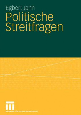 Kniha Politische Streitfragen Egbert Jahn