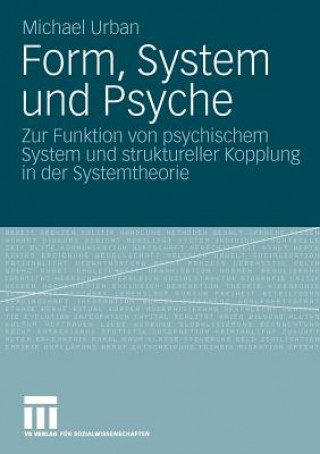 Knjiga Form, System Und Psyche Urban