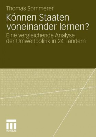 Książka K nnen Staaten Voneinander Lernen? Thomas (Stockholms Universitet) Sommerer