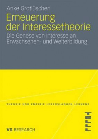 Książka Erneuerung Der Interessetheorie Anke Grotluschen