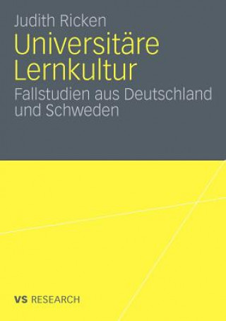 Kniha Universitare Lernkultur Judith Ricken