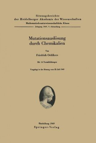 Книга Mutationsausl sung Durch Chemikalien F Oehlkers