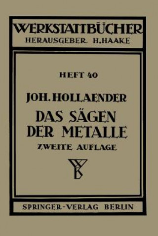 Książka Sagen Der Metalle Johannes Hollaender