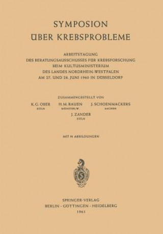 Книга Symposion UEber Krebsprobleme Karl-Günther Ober