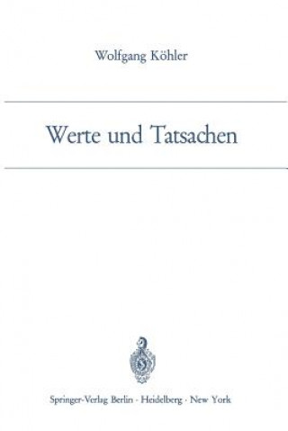 Книга Werte Und Tatsachen Wolfgang Kohler