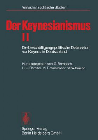 Livre Keynesianismus G. Bombach