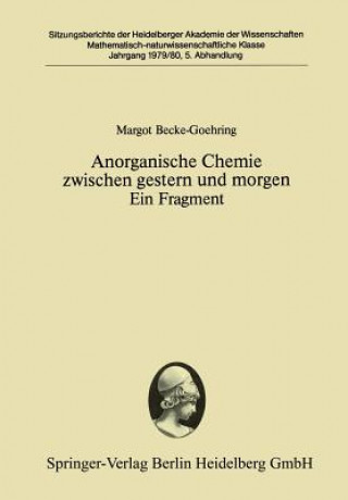 Carte Anorganische Chemie Zwischen Und Morgen Margot Becke-Goehring