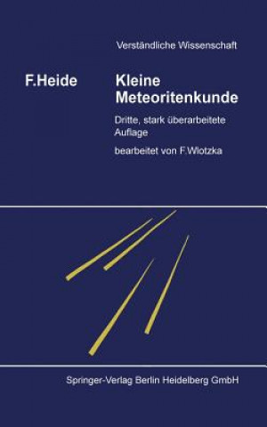 Kniha Kleine Meteoritenkunde F. Heide