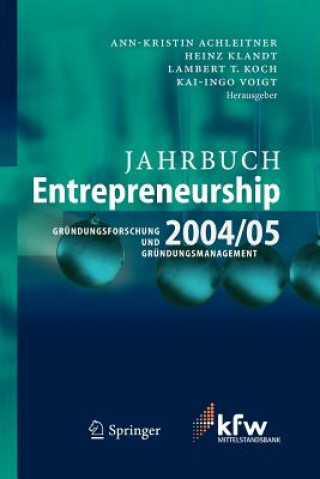 Книга Jahrbuch Entrepreneurship 2004/05 Ann-Kristin Achleitner