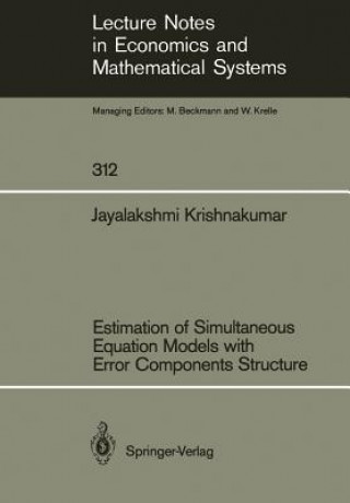 Livre Estimation of Simultaneous Equation Models with Error Components Structure Jayalakshmi Krishnakumar