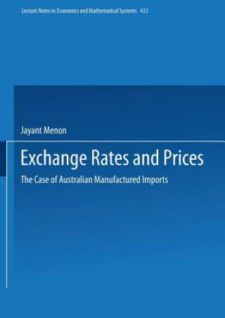 Kniha Exchange Rates and Prices Jayant Menon