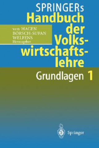 Kniha Springers Handbuch Der Volkswirtschaftslehre 1 Axel Börsch-Supan