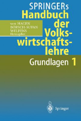 Libro Springers Handbuch Der Volkswirtschaftslehre 1 Axel Börsch-Supan