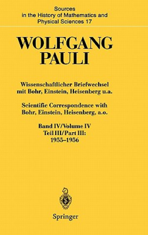Kniha Wissenschaftlicher Briefwechsel Mit Bohr, Einstein, Heisenberg u.a. Wolfgang Pauli