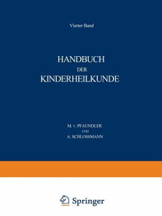 Książka Handbuch Der Kinderheilkunde A Schlossmann