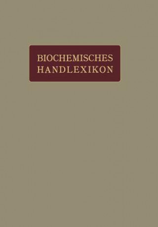 Kniha Biochemisches Handlexikon H Einbeck