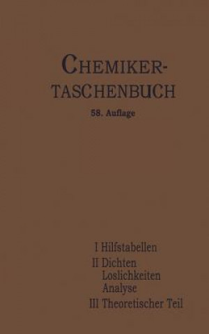 Carte Chemiker-Taschenbuch I Koppel