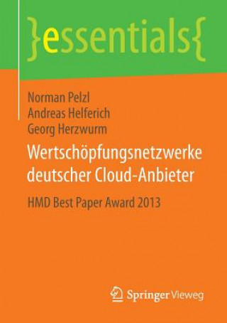 Kniha Wertschoepfungsnetzwerke Deutscher Cloud-Anbieter Norman Pelzl