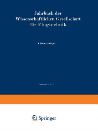 Könyv Jahrbuch Der Wissenschaftlichen Gesellschaft F r Flugtechnik Springer