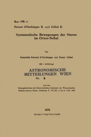 Könyv Systematische Bewegungen Der Sterne Im Orion-Nebel Ernst Gobel