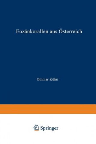 Book Eozankorallen Aus OEsterreich Othmar Kuhn