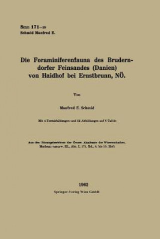 Buch Die Foraminiferenfauna Des Bruderndorfer Feinsandes (Danien) Von Haidhof Bei Ernstbrunn, Noe Manfred Eugen Schmid