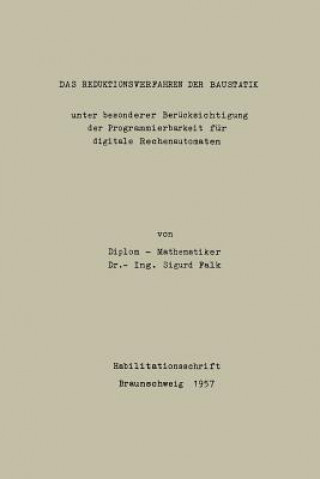 Book Das Reduktionsverfahren Der Baustatik Sigurd Falk