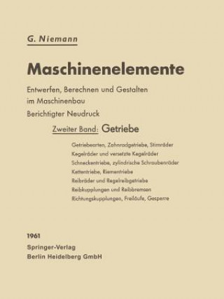 Buch Getriebe Gustav Niemann