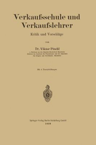 Buch Verkaufsschule Und Verkaufslehrer Viktor Poschl