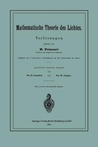 Buch Mathematische Theorie Des Lichtes J. Blondin