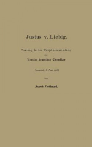 Kniha Justus V. Liebig Franz Volhard