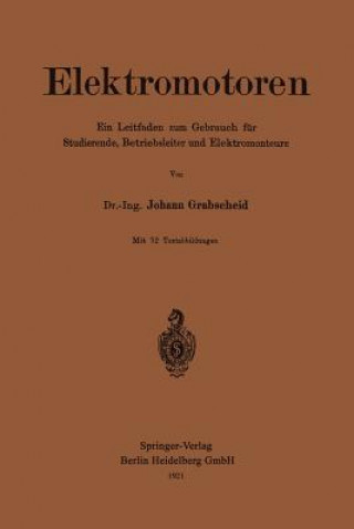 Książka Elektromotoren Johann Grabscheid