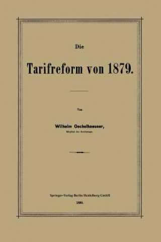 Carte Tarifreform Von 1879 Wilhelm Oechelhaeuser
