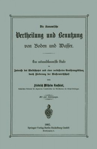 Carte OEkonomische Vertheilung Und Benutzung Von Boden Und Wasser Friedrich Wilhelm Toussaint