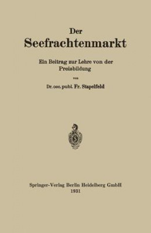 Kniha Der Seefrachtenmarkt Fr Stapelfeld