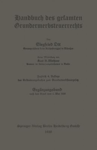 Carte Handbuch Des Gesamten Grunderwerbsteuerrechts Kurt Robert Meissner