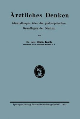 Książka rztliches Denken Richard Koch