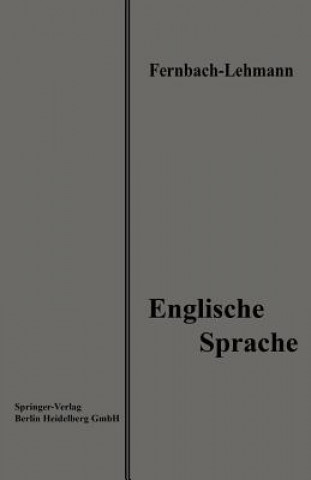 Carte Lehrbuch Der Englischen Sprache Wilhelm Lehmann