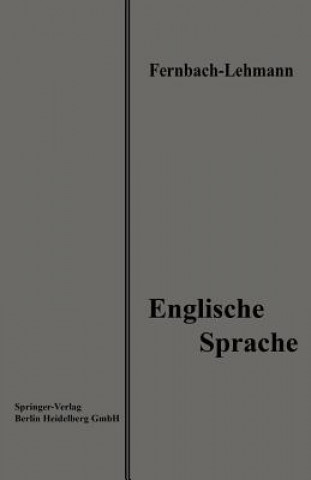 Kniha Lehrbuch Der Englischen Sprache Wilhelm Lehmann