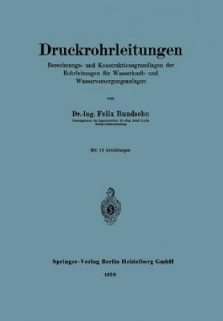 Könyv Druckrohrleitungen Felix Bundschu