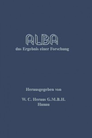 Knjiga Alba W C Heraeus G M B H