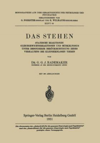 Könyv Das Stehen Gysbertus Godefriedus Johannes Rademaker
