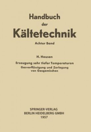 Libro Erzeugung Sehr Tiefer Temperaturen Rudolf Plank