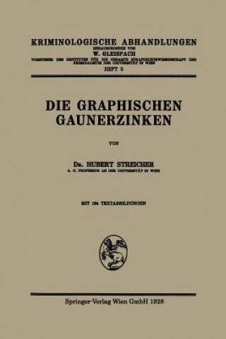 Knjiga Graphischen Gaunerzinken Hubert -J Streicher