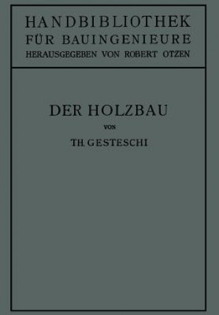 Kniha Holzbau Theodor Gesztessy