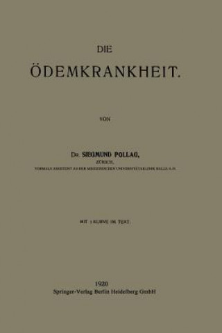 Knjiga Die  demkrankheit Siegmund Pollag