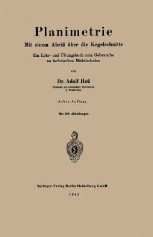 Book Planimetrie Adolf Hess