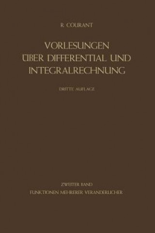 Książka Funktionen Mehrerer Ver nderlicher Richard Courant