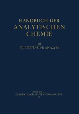 Kniha Elemente Der Achten Nebengruppe Hans Oberlander